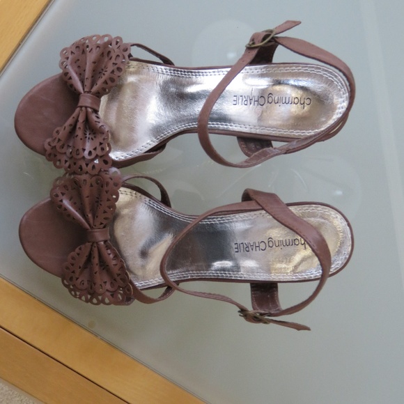 Brown High Heel Sandal - Picture 6 of 7